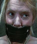 Roped to the chair, tightly gagged and vibed